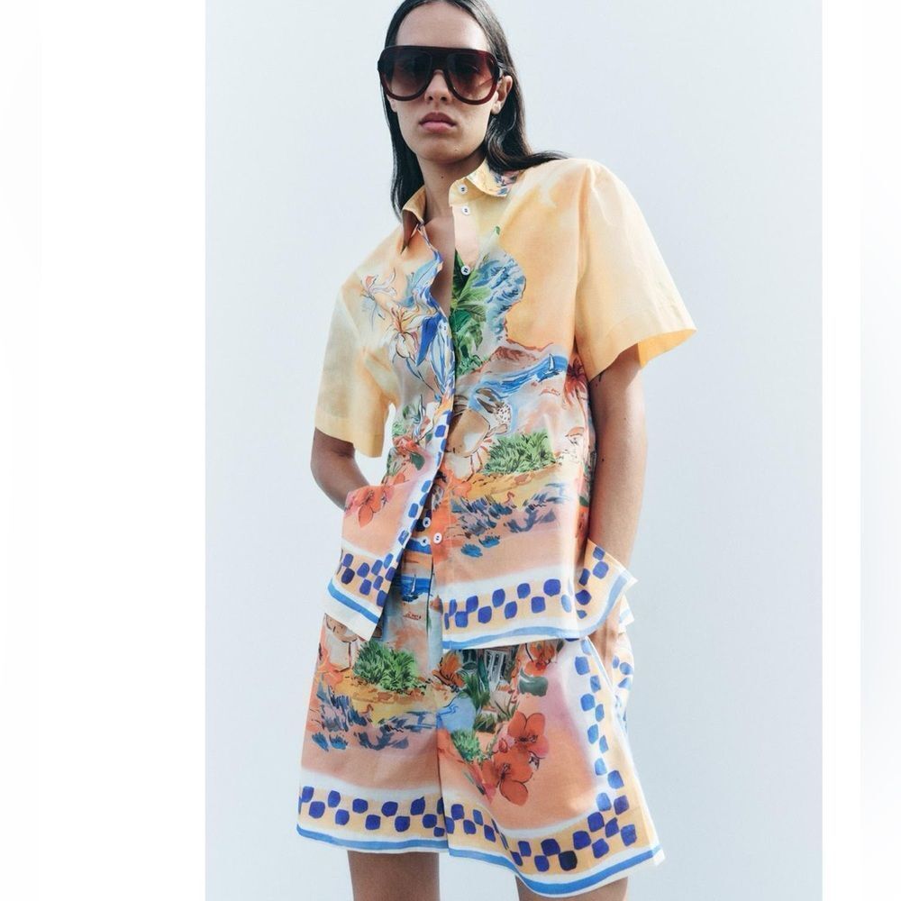 Zara printed shirt